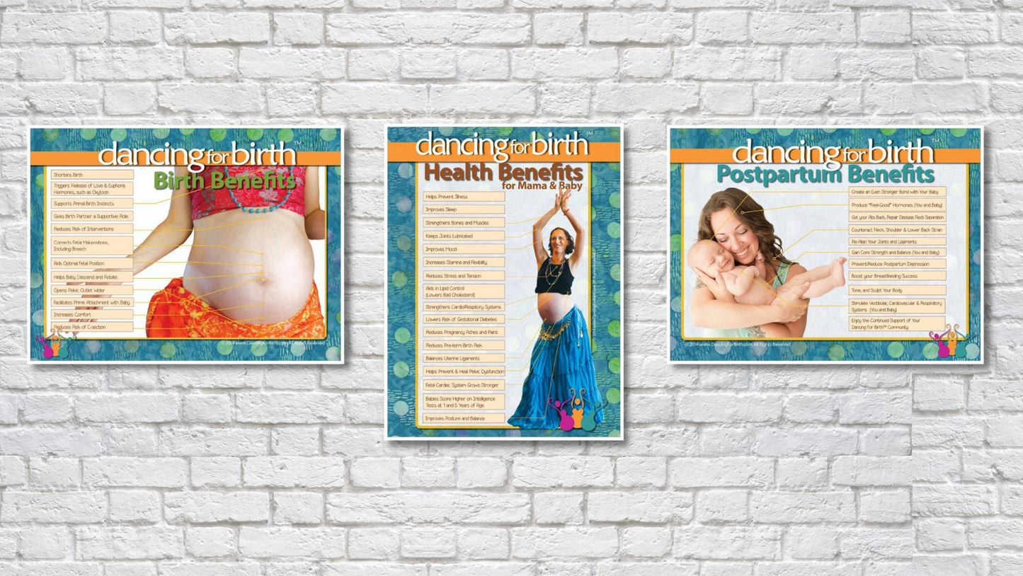 18" x 24" Trio of Benefits Posters