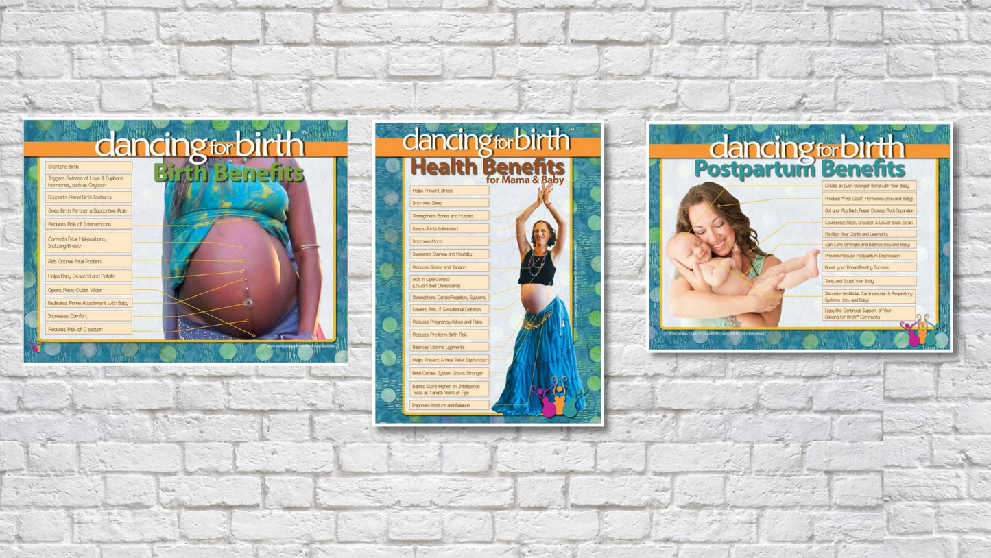 18" x 24" Trio of Benefits Posters