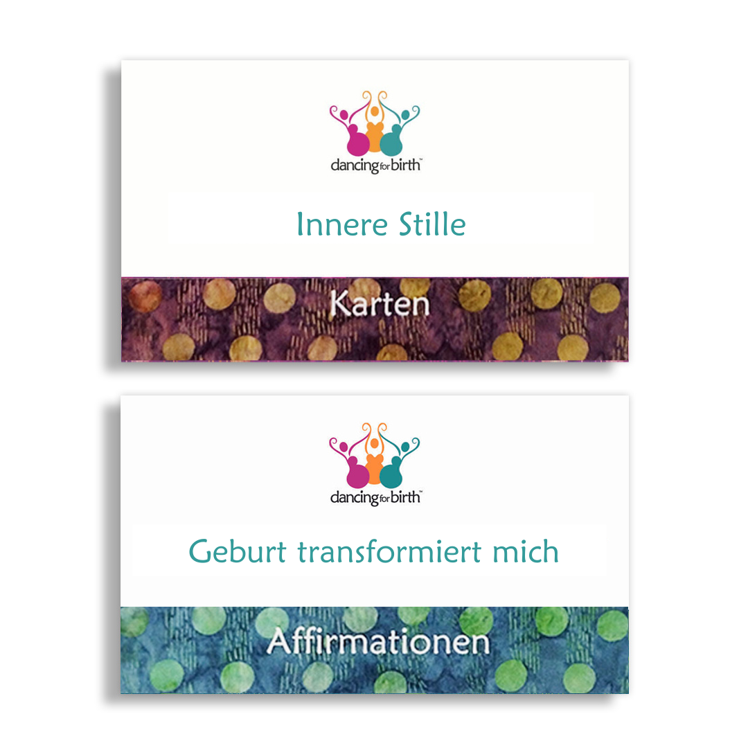 Dancing For Birth™ Inspiration & Affirmation Cards Set (German)
