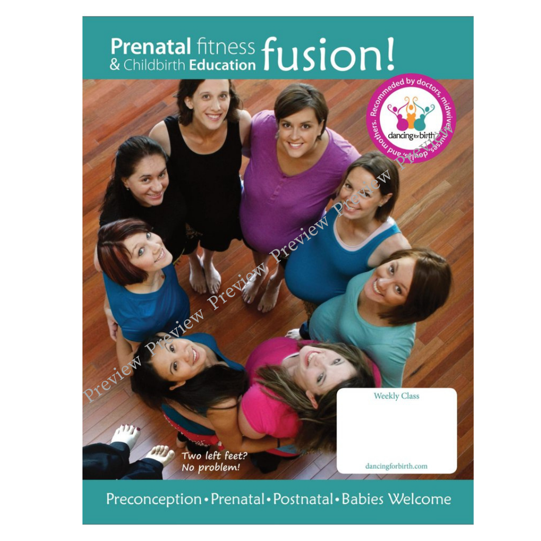 Prenatal Fitness and Childbirth Education Fusion Flyer (8.50" x 10.98")