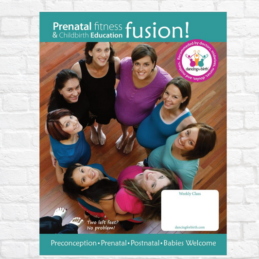 Prenatal Fitness and Childbirth Education Fusion Flyer (8.50" x 10.98")
